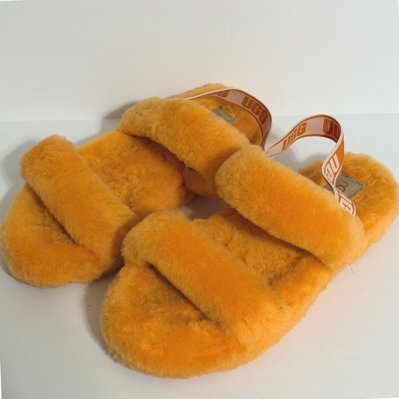 UGG Shoes - UGG 'Oh Yeah' Slippers Pop Orange‎ Womens Size 5